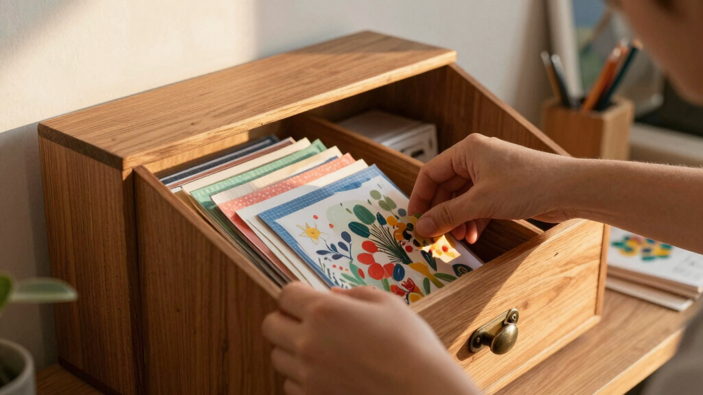 best scrapbook paper organizer cabinet