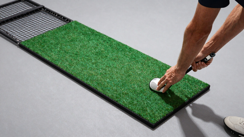best golf simulator mat and net combo