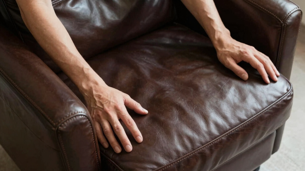 leather recliner vintage style