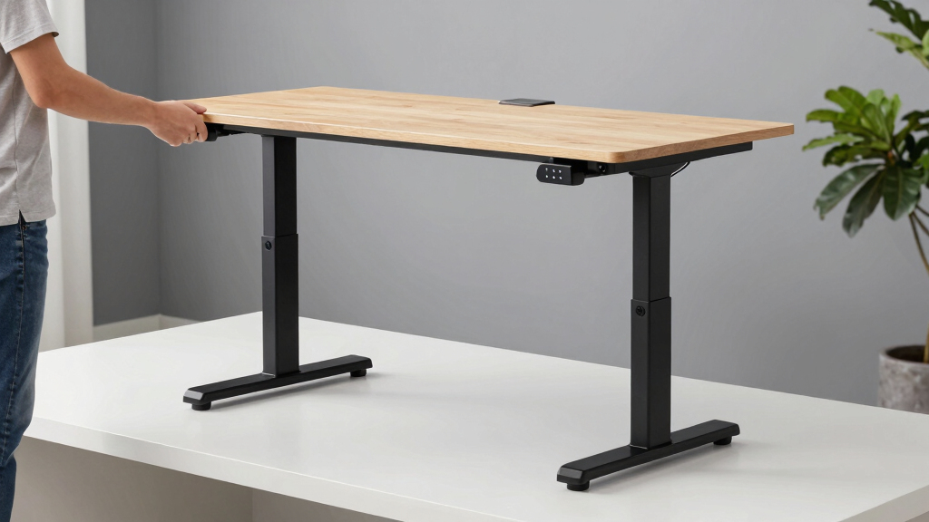 electric standing desk with memory presets