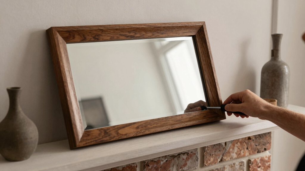 best framed mirror for mantel