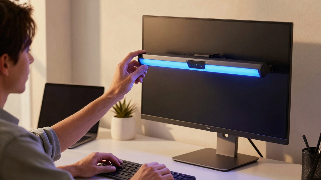 best blue light monitor light bar premium