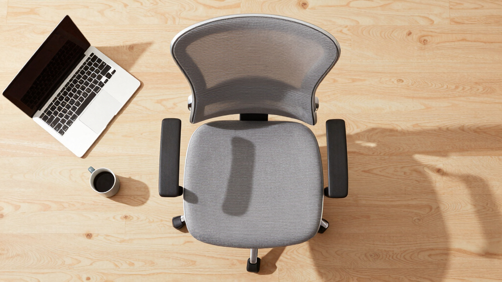 Ergonomic office chair with headrest and lumbar support