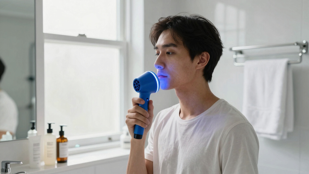 best blue light therapy device for oily skin