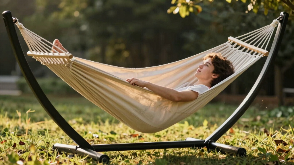 high end hammock with stand