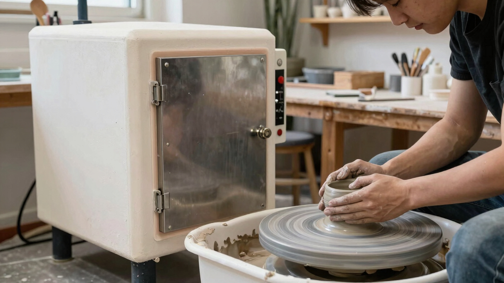 best pottery wheel and kiln setup