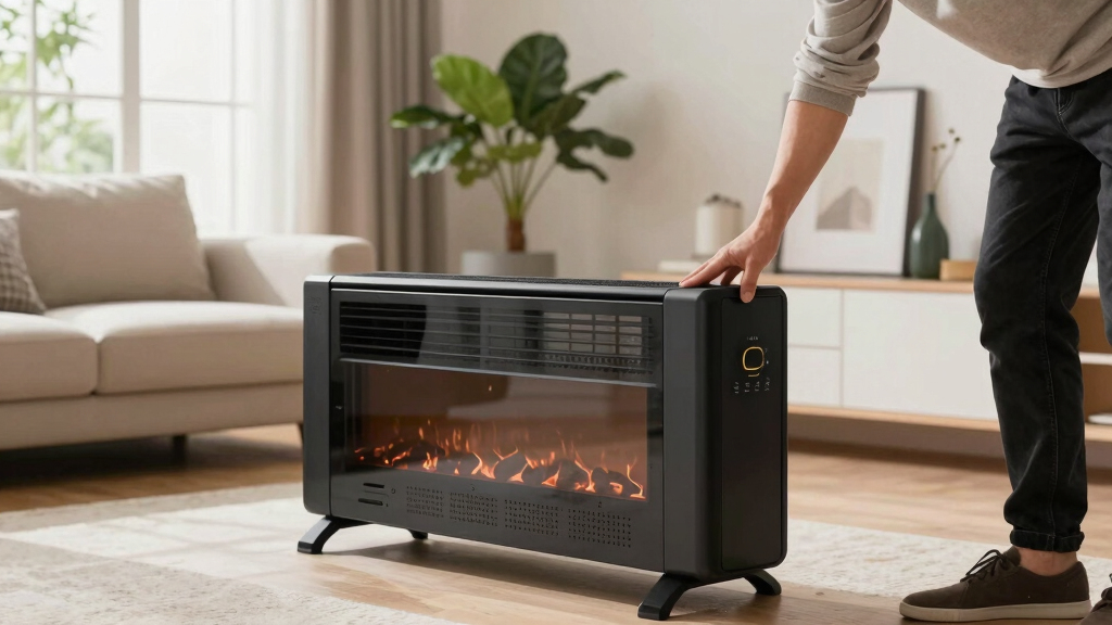 best electric fireplace TV stand heater