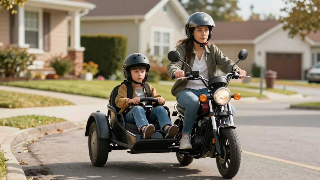 best electric sidecar motorcycle for kids