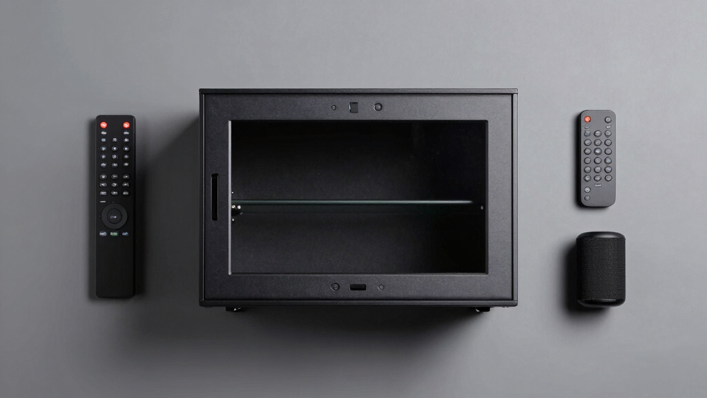 best vented AV cabinet with glass doors