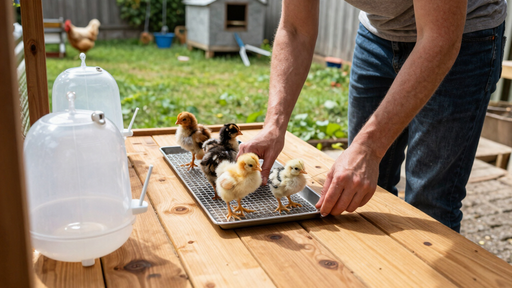 best chick brooder plate setup