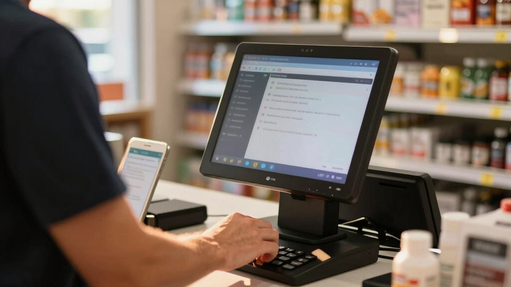 POS machine with customer display