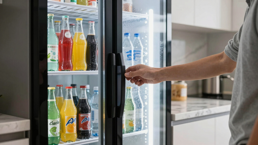 best beverage refrigerator glass door