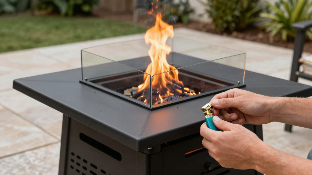 best propane fire pit table for patio