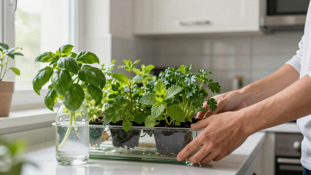 best hydroponic garden for kitchen herbs