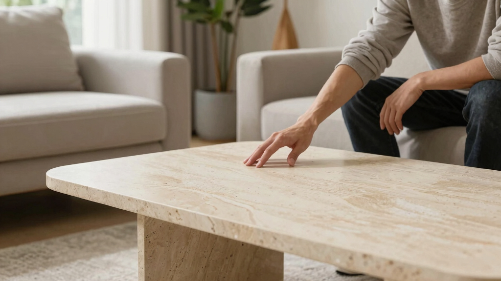 best travertine coffee table