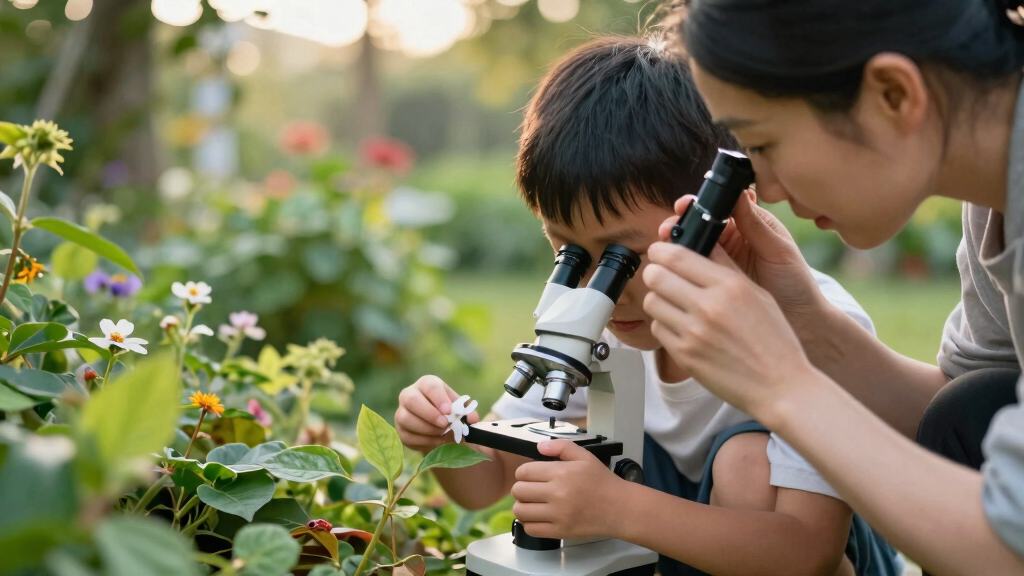 best field microscope for kids nature study