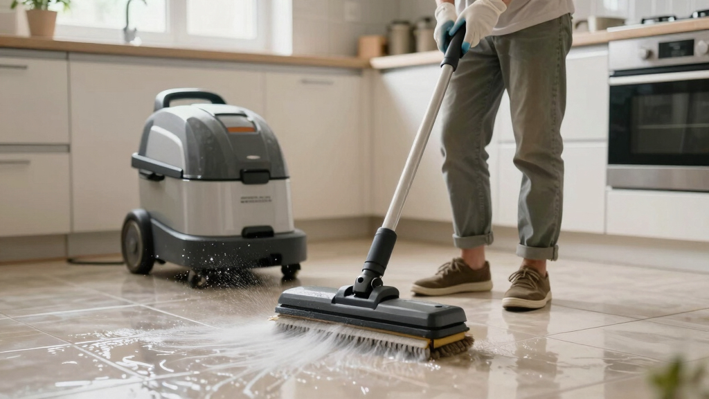 best floor scrubber machine for tile floors