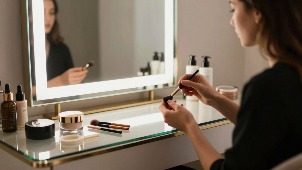 best luxury vanity desk with lighting
