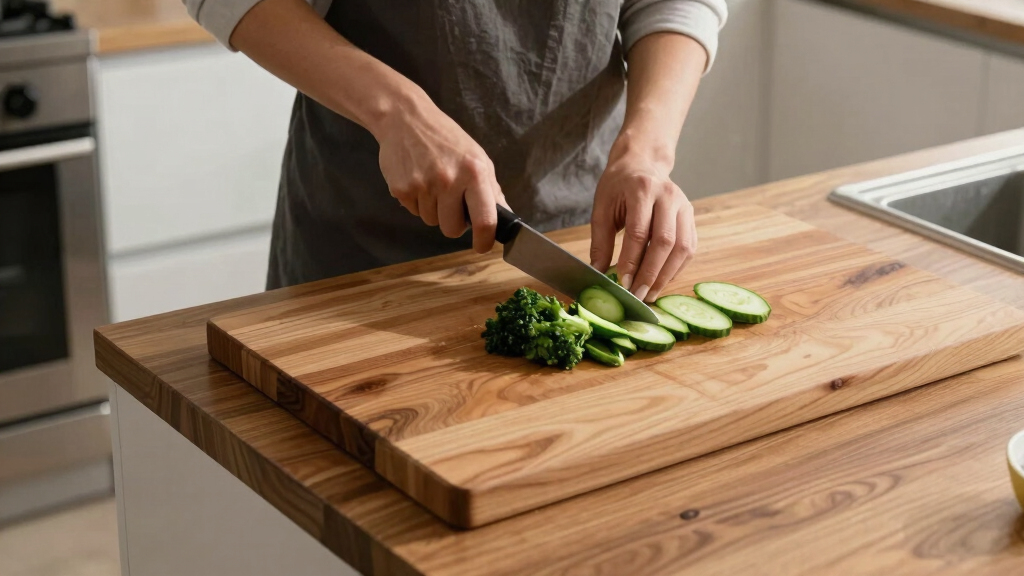 best rolling kitchen island with butcher block