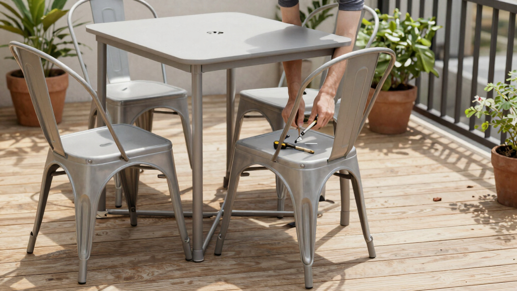 best outdoor dining set for narrow deck