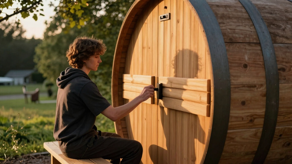 best outdoor barrel sauna