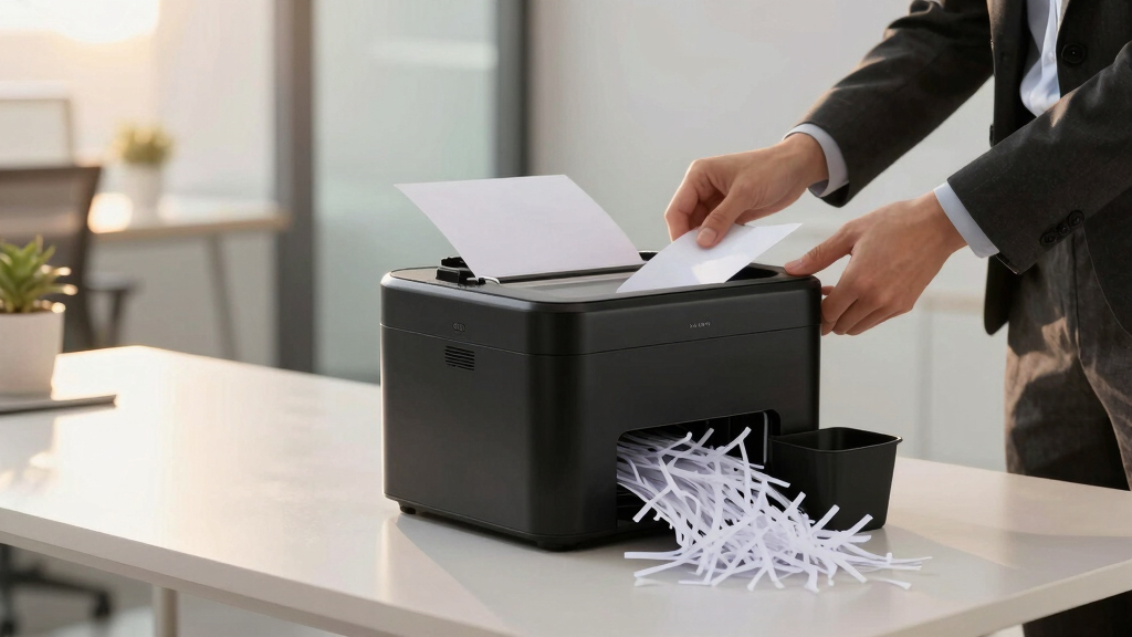 P5 paper shredder for confidential records