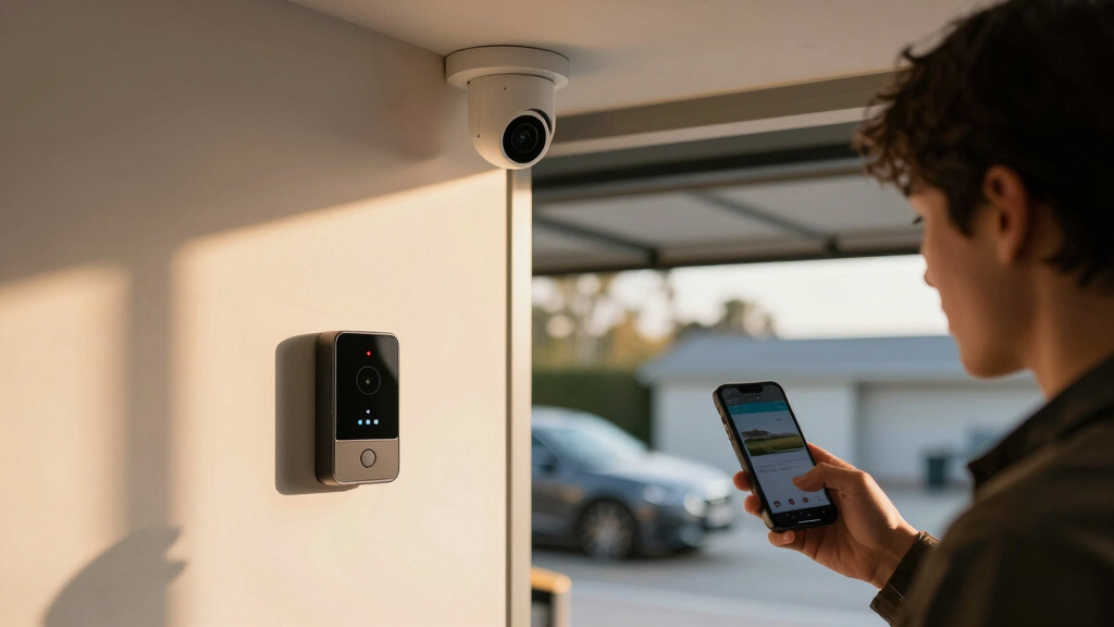 best smart garage controller with package camera