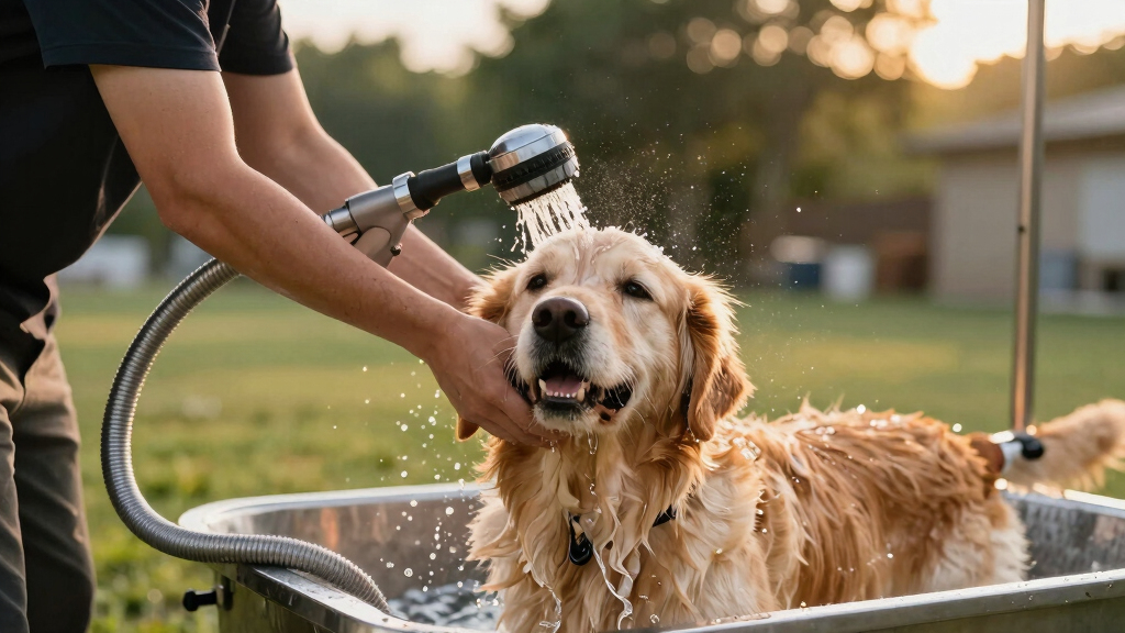best outdoor dog shower station kit