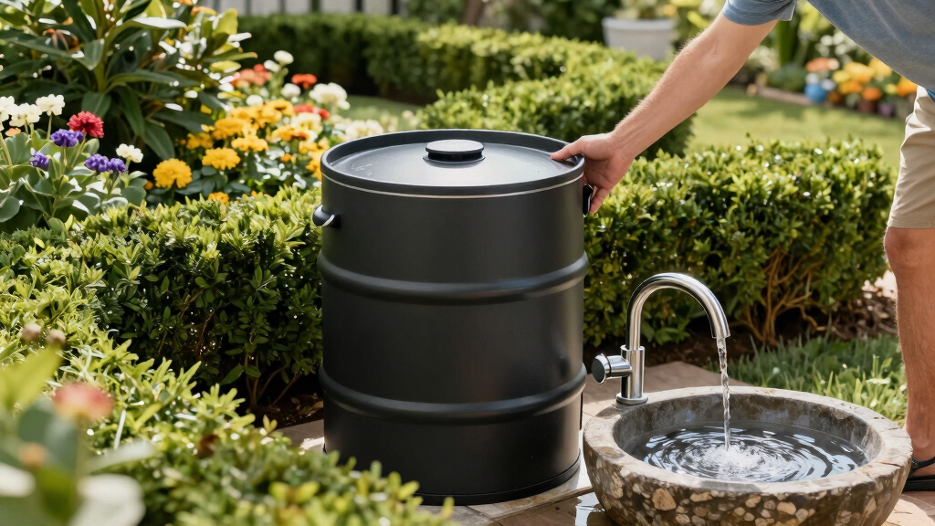 best premium rain barrel system for upscale gardens