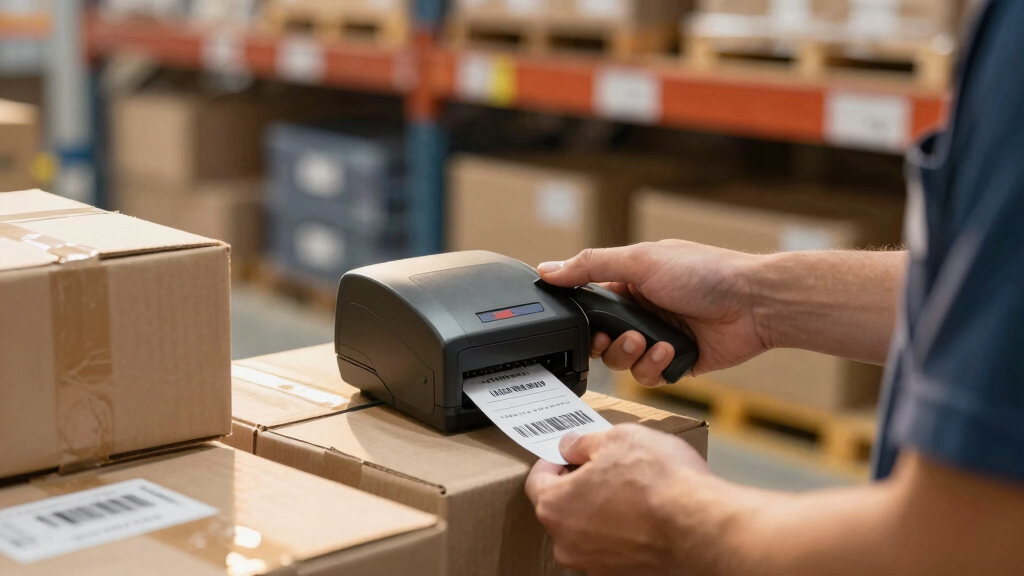 Barcode label printer for inventory