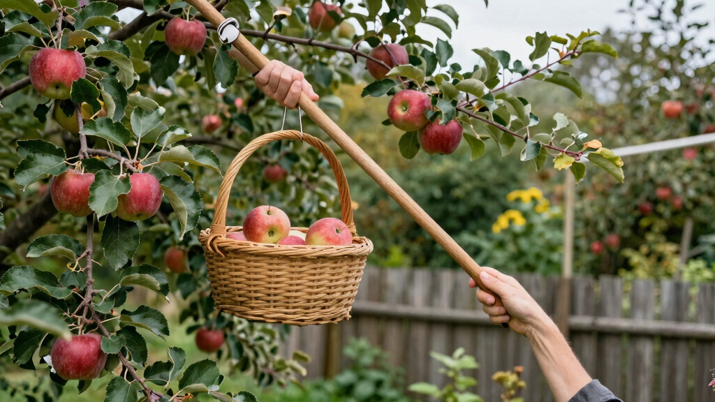 best fruit picking pole with basket