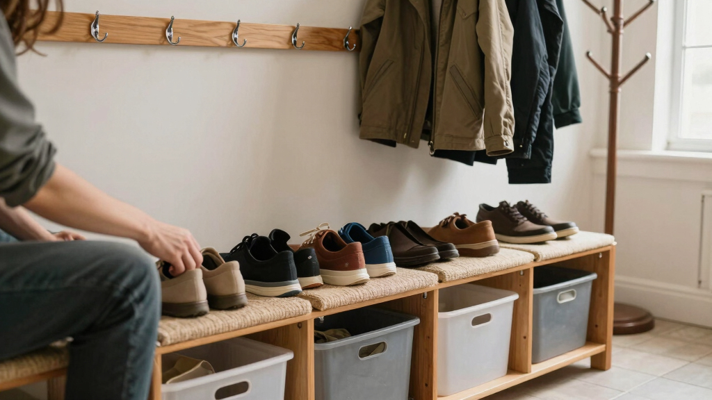 best mudroom storage bench for families