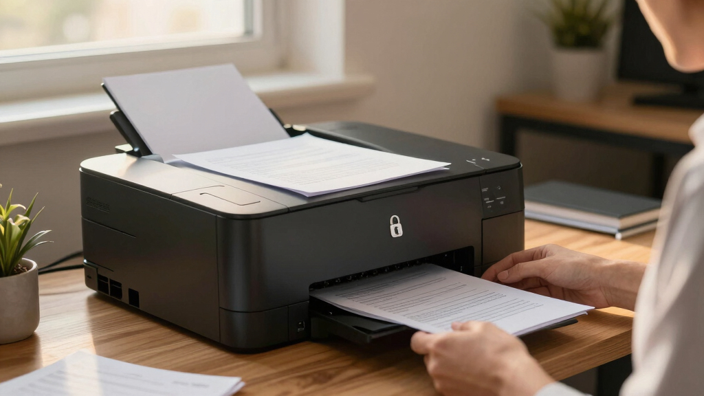 Secure laser printer for legal office