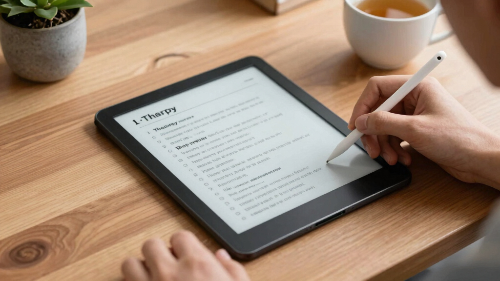 best e-ink tablets for journaling and therapy homework