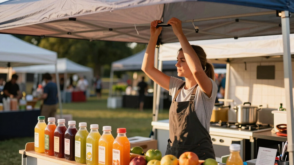 best canopy tent for farmers market juice booth