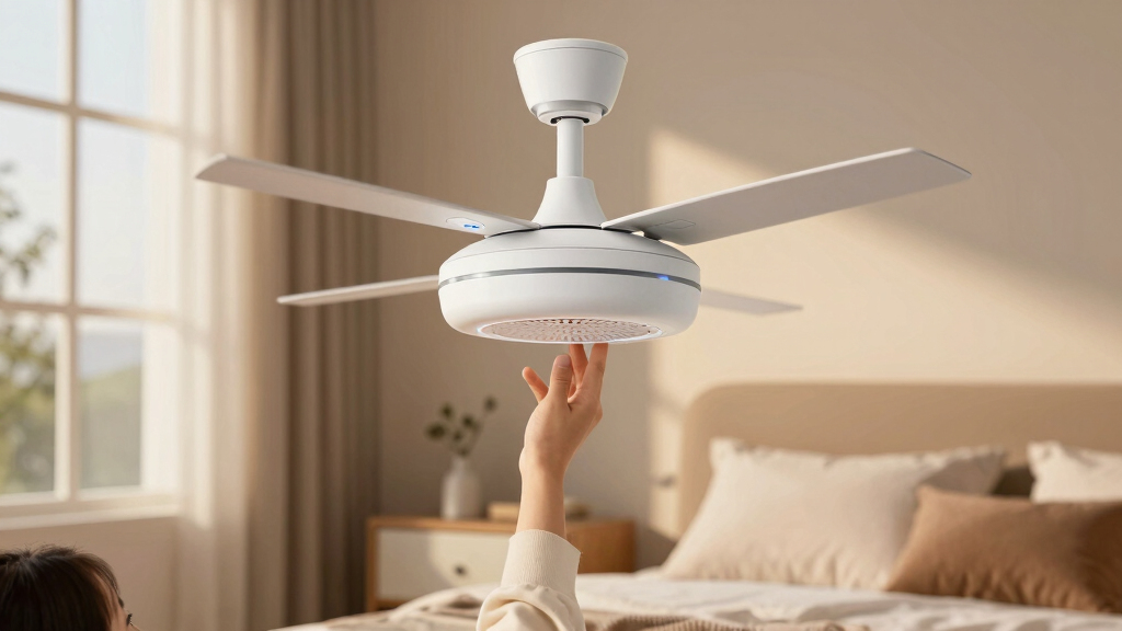 best smart ceiling fans for quiet bedroom cooling