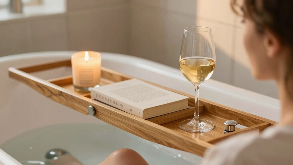 best luxury bath trays for self-care nights