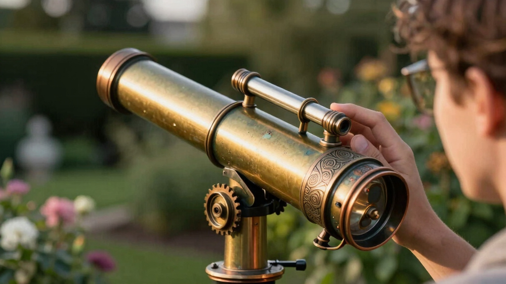 steampunk telescope decor
