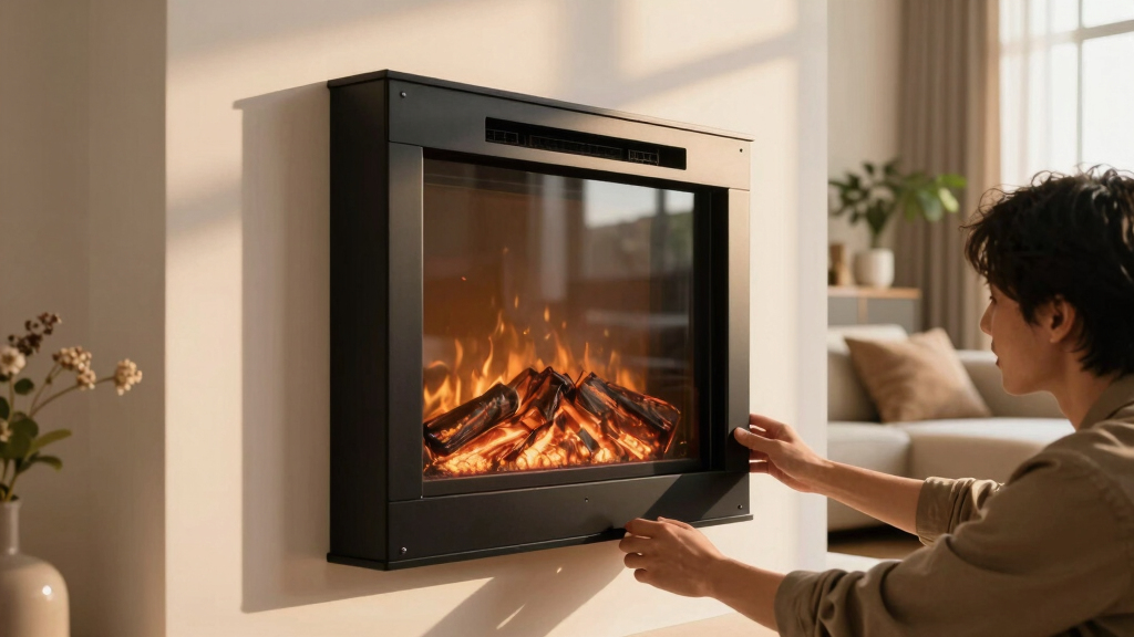 best electric fireplace wall mounted large
