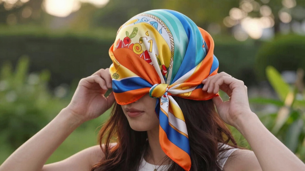 best silk scarves for hair styling amazon