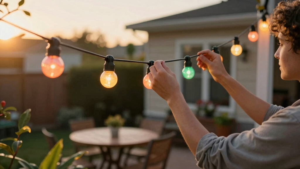 patriotic outdoor string lights