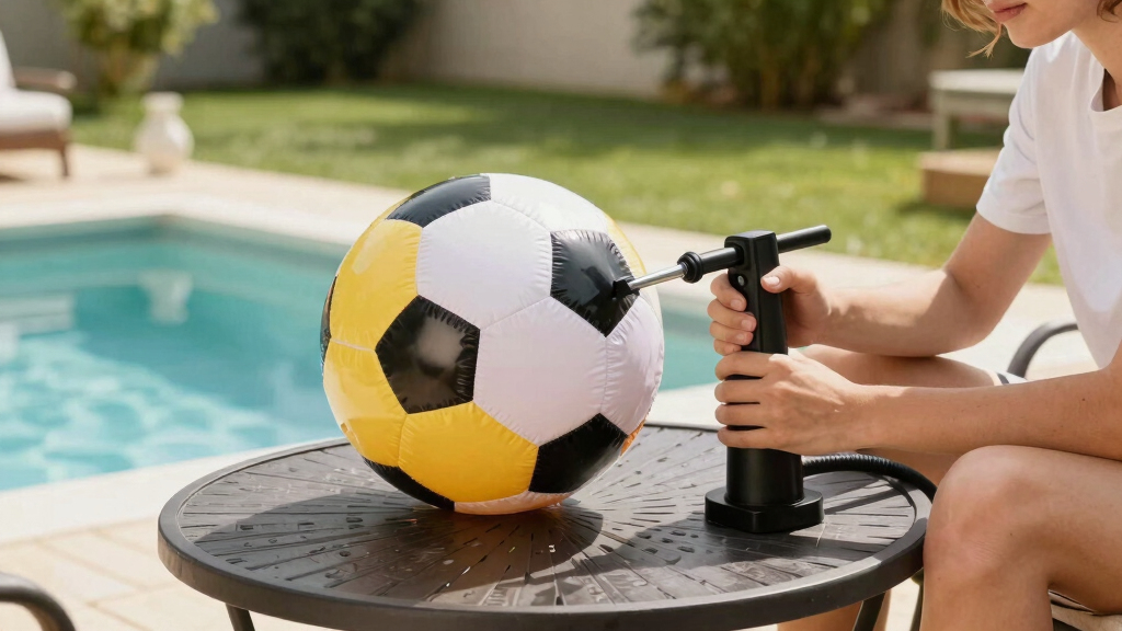 inflatable soccer pool floats