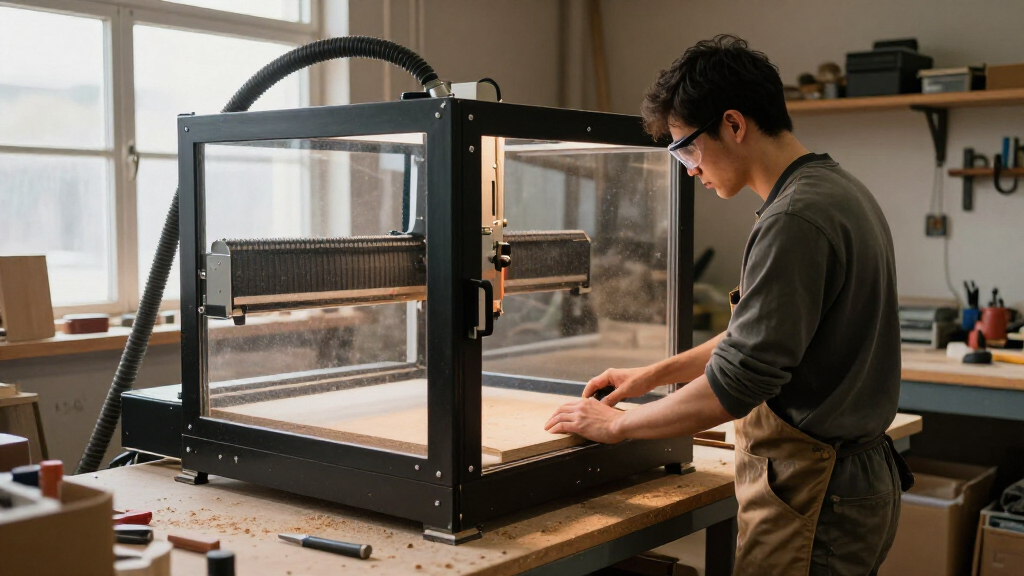 cnc enclosure for dust and noise