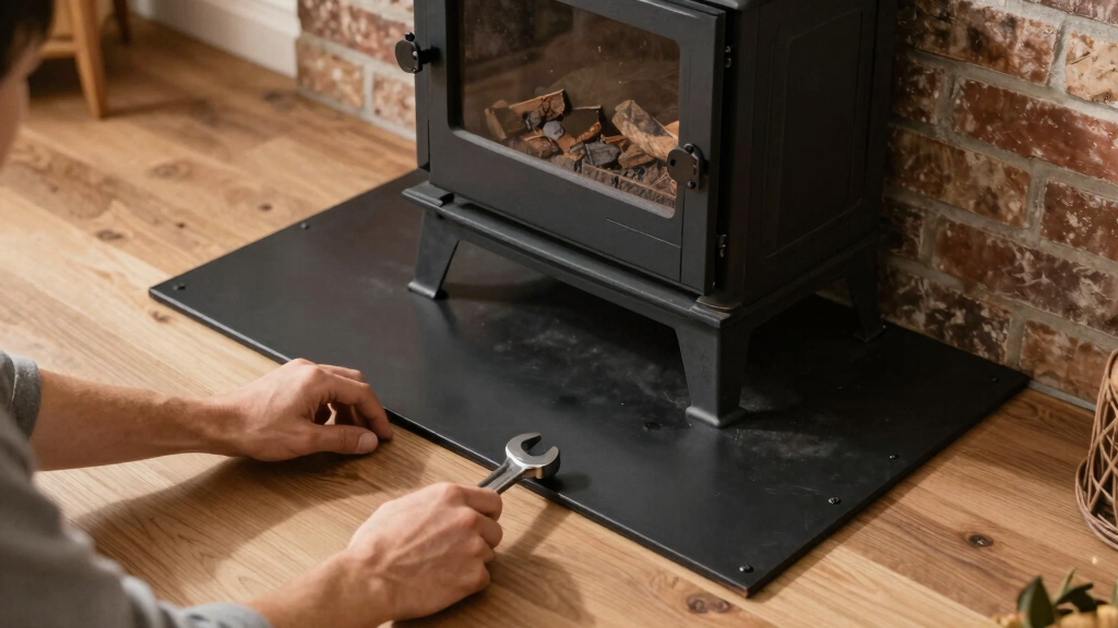 best hearth pad for small wood stove