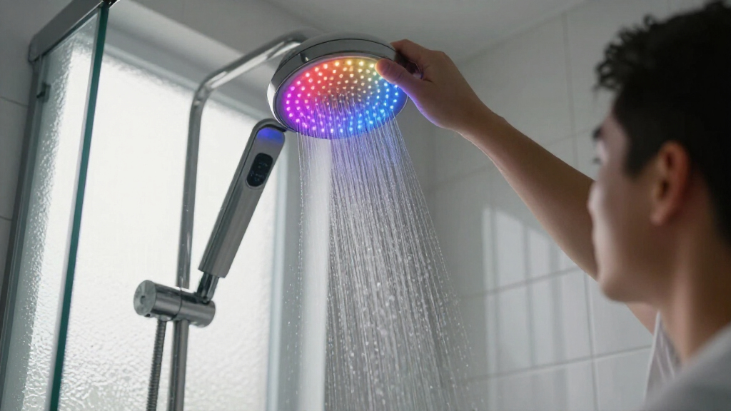 led shower heads