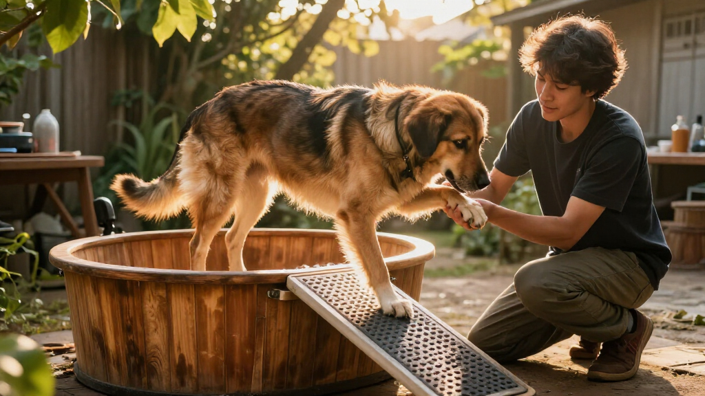 best grooming tub ramps for large dogs