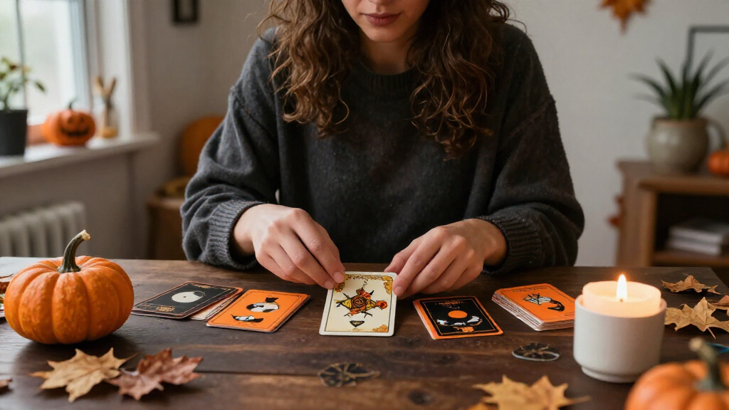 Halloween oracle card sets