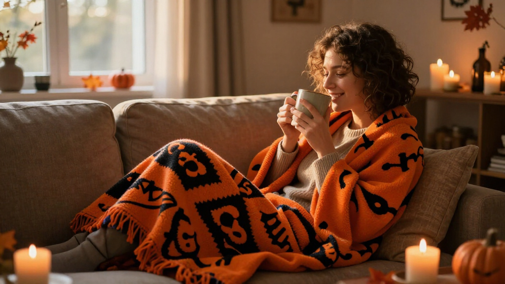 best Halloween throw blankets