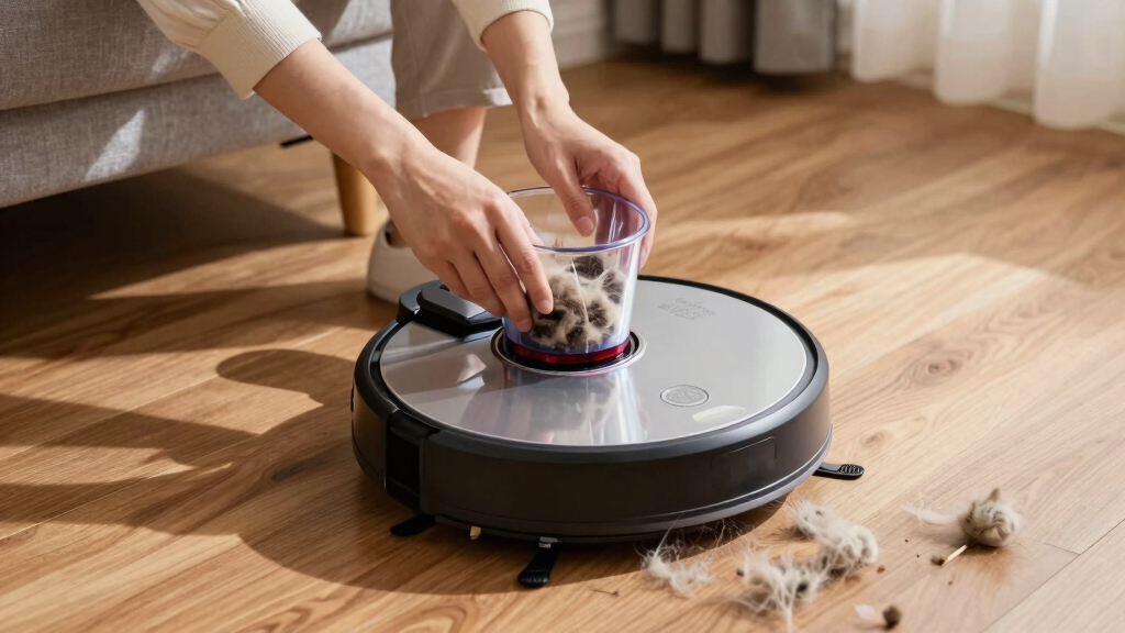 best self-emptying robot vacuum for long hair and pet fur