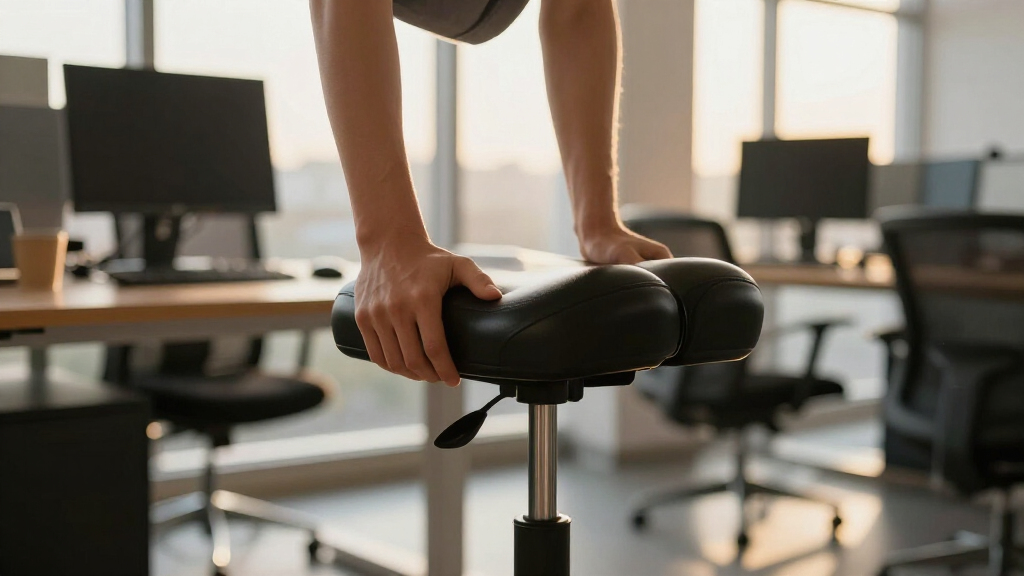 saddle stool chair ergonomic for standing desk